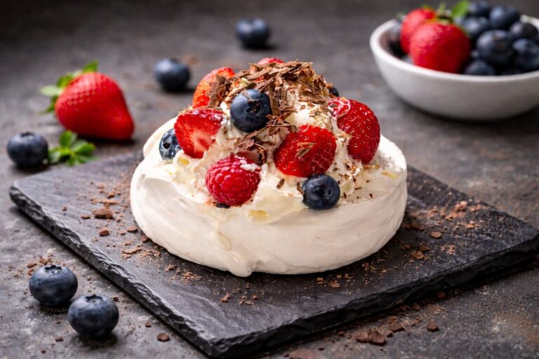 Recette pavlova aux fruits rouges facile