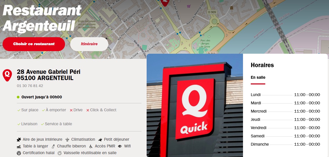 restaurant quick halal argenteuil